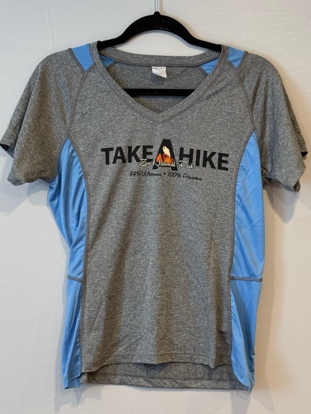 Sport-Tek Zion National Park Utah Take a Hike V-Neck Performance Tee Ladies Sm